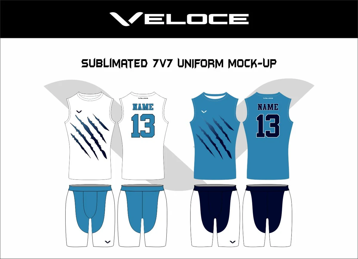 Custom 7v7 Uniform — VE-1720 — Veloce catalog image