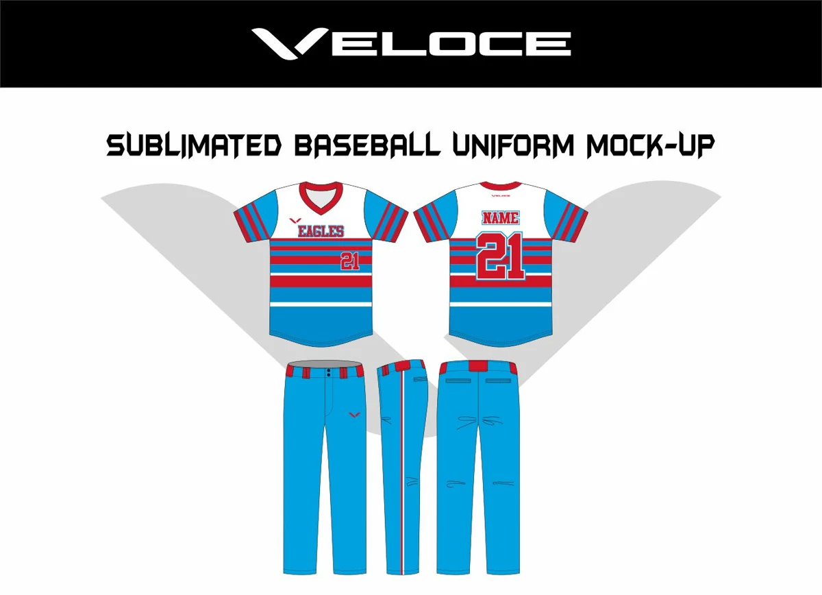 Custom Baseball Uniform — VE-1154 — Veloce catalog image