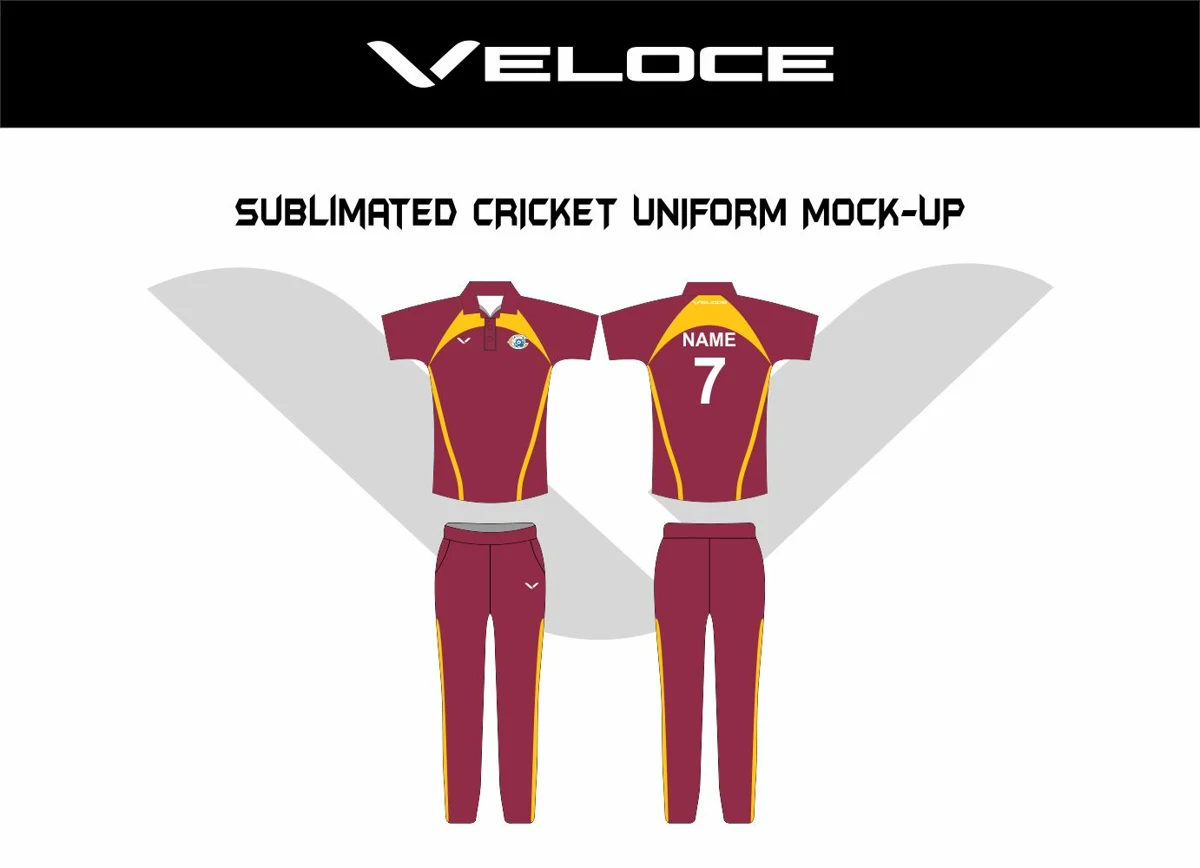 Custom Cricket Uniform — VE-1450 — Veloce catalog image