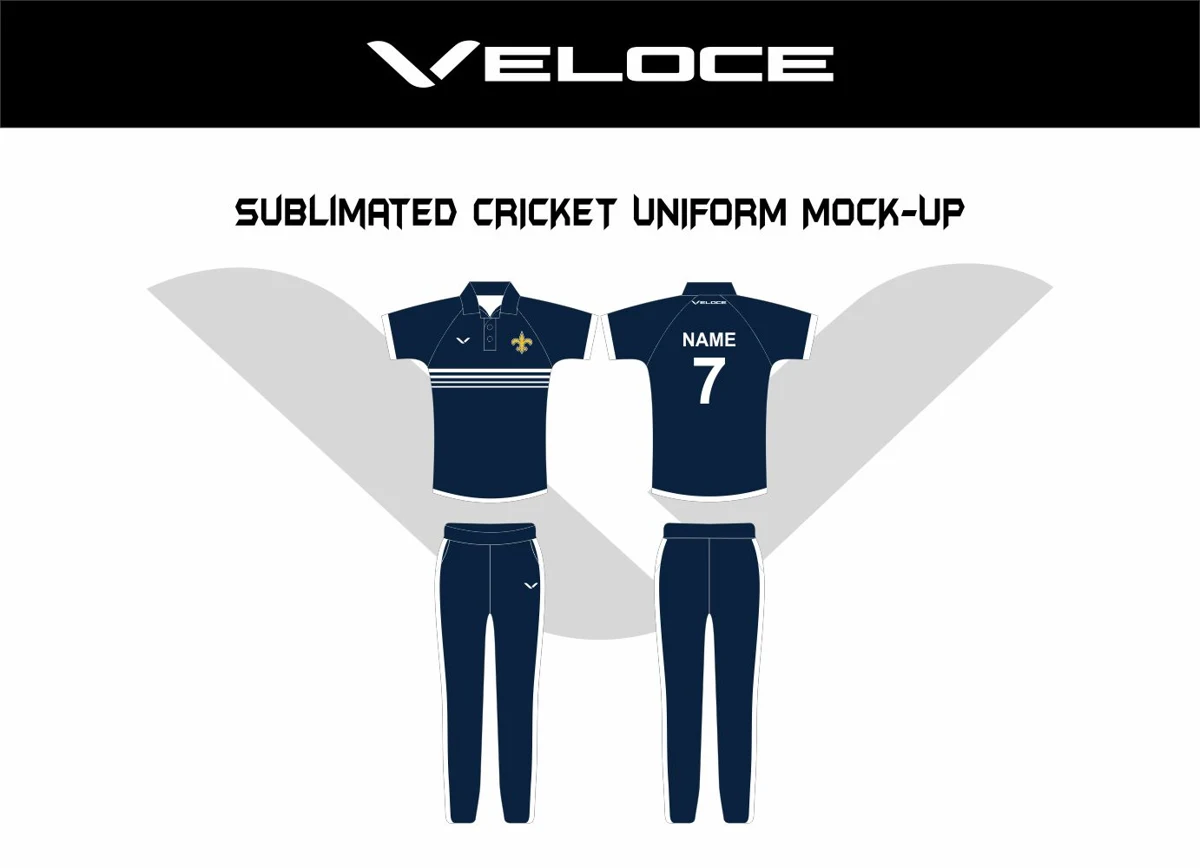 Custom Cricket Uniform — VE-1454 — Veloce catalog image