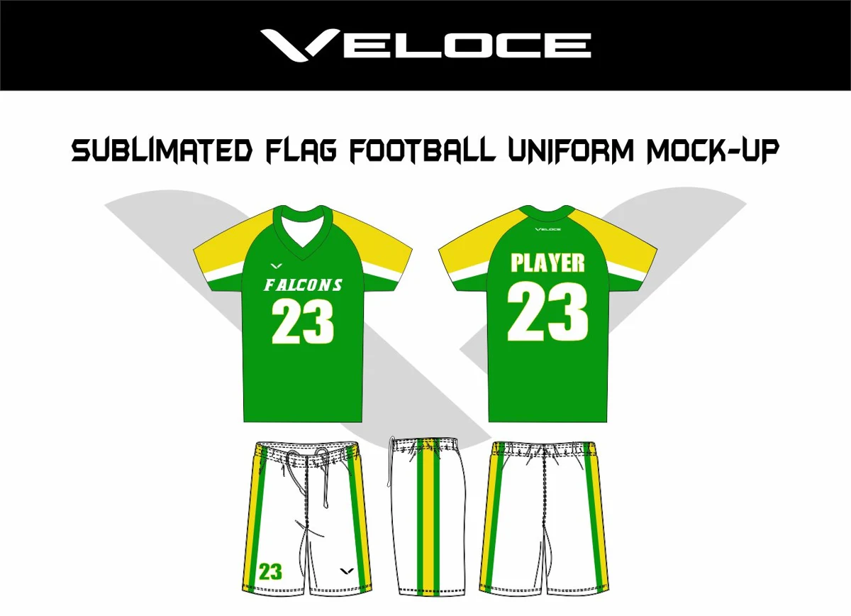 Custom Flag Football Uniform — VE-1503 — Veloce catalog image