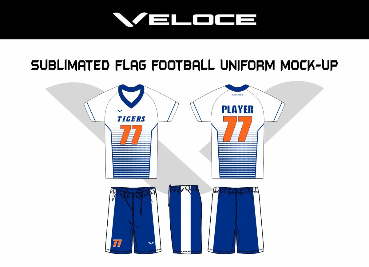 Custom Flag Football Uniform — VE-1501 — Veloce catalog image