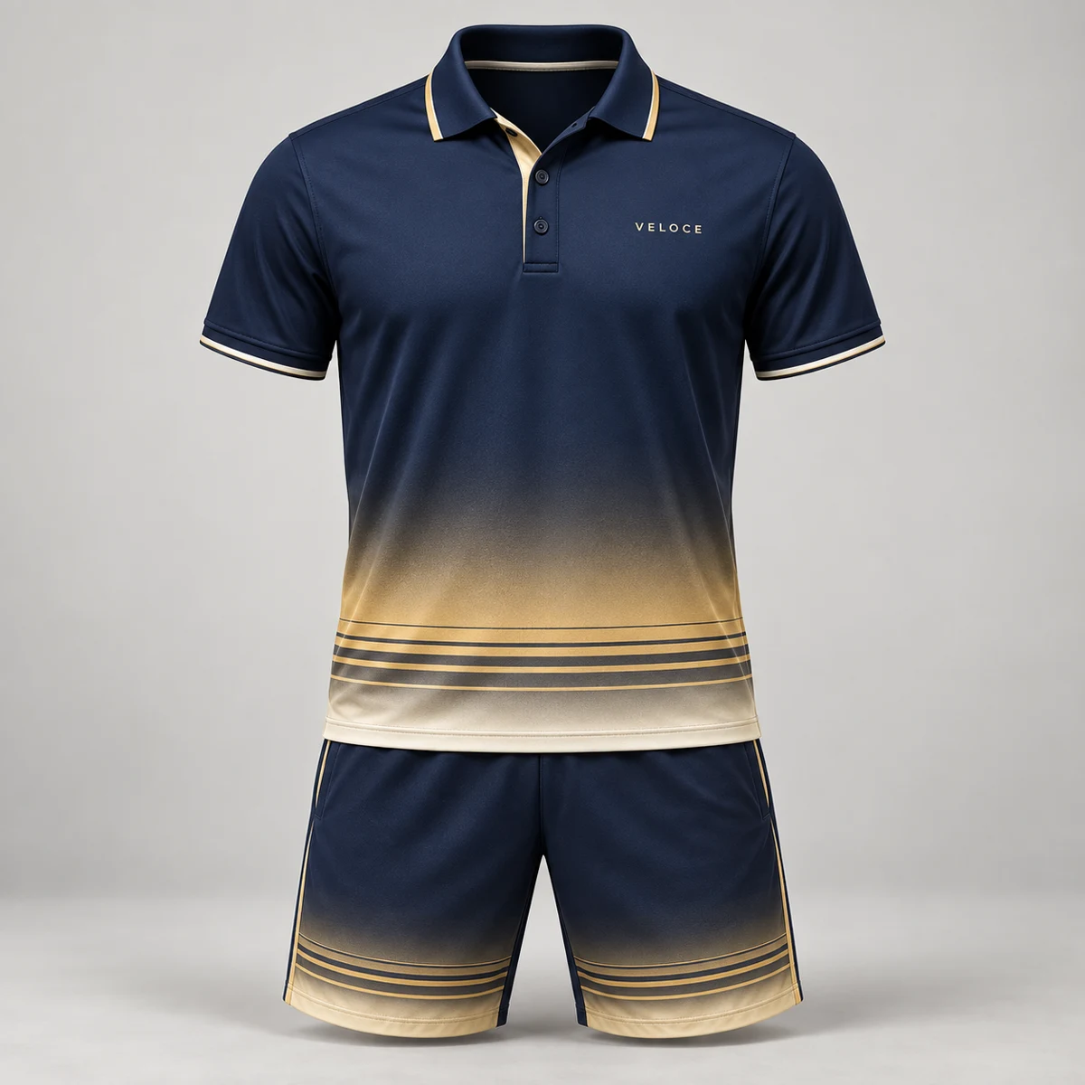 Custom Tennis Teamwear — Horizon Midnight Gold — generated Veloce design concept