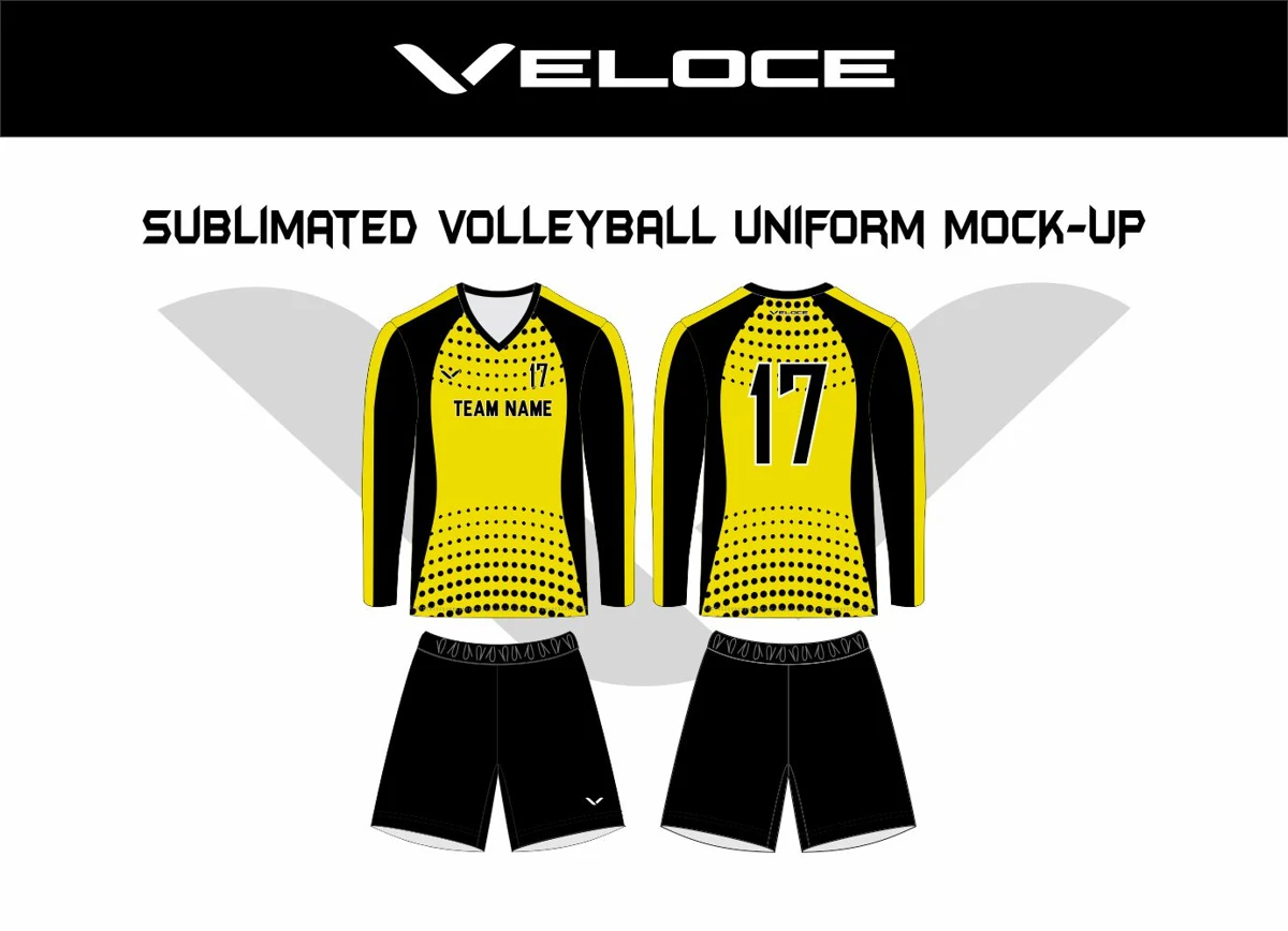 Custom Volleyball Uniform — VE-1202 — Veloce catalog image