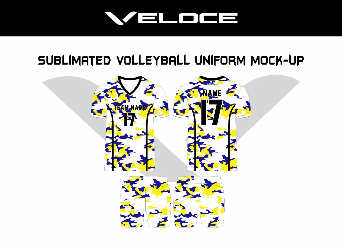 Custom Volleyball Uniform — VE-1204 — Veloce catalog image